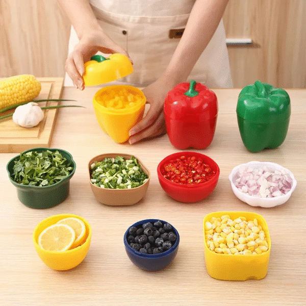 Onion Green Pepper Garlic Shaped Food Containers