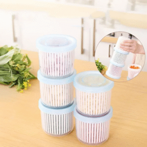 Double Layer Vegetables Sealed Keeper Fresh Storage Box