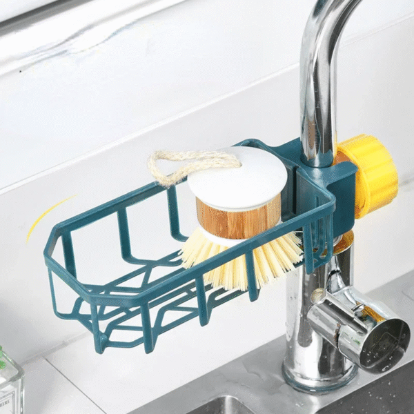 1PC Kitchen Sink Drain Rack Sponge Storage Faucet Holder