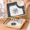 Dumpling Plate with Vinegar Dish Household Ceramic Plate