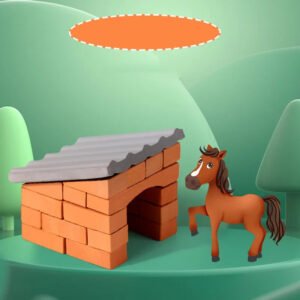 Educational Mini Build-A-House Toy