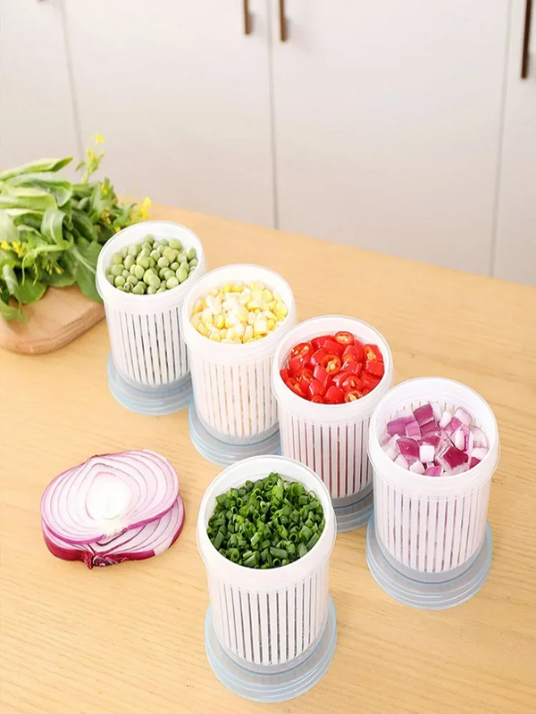 Double Layer Vegetables Sealed Keeper Fresh Storage Box