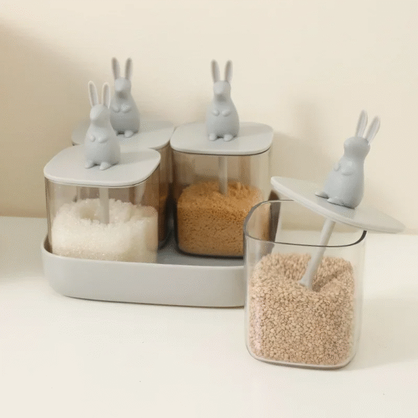 Kitchen Seasoning Jar Box Seasoning Case Sugar Bowl