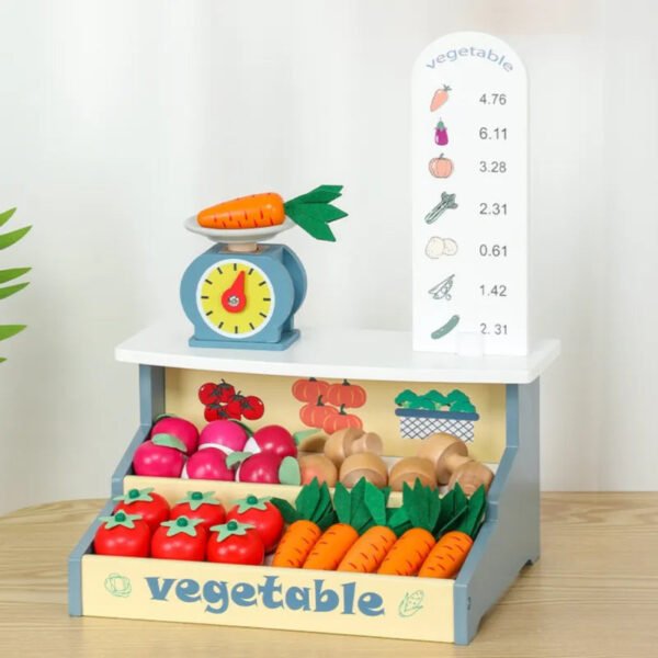 Robud Wooden Vegetable Store Playset
