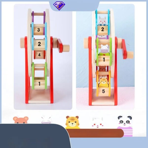 Wooden Animal Hand Ferris Wheel